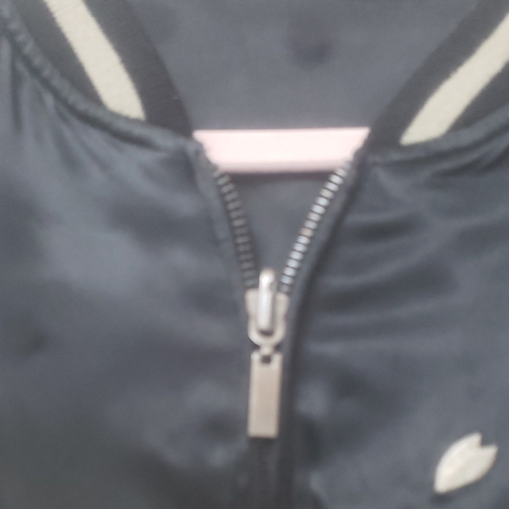 Embroidered Black and Gold Bomber Jacket - Picture 5 of 12